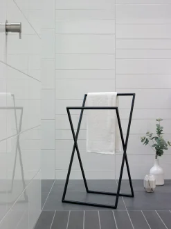 ohgreen Badkamer|Icon handdoekenrek zwart