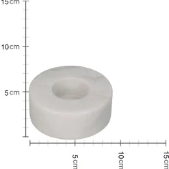 ohgreen Sfeermakers|Kandelaar marmer wit 9x9x3cm