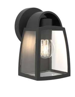 ohgreen Verlichting|Kelsey wandlamp - helder glas mat zwart e27 40w