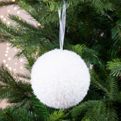 ohgreen Kerstballen|Kerstbal foam ice 10cm wit
