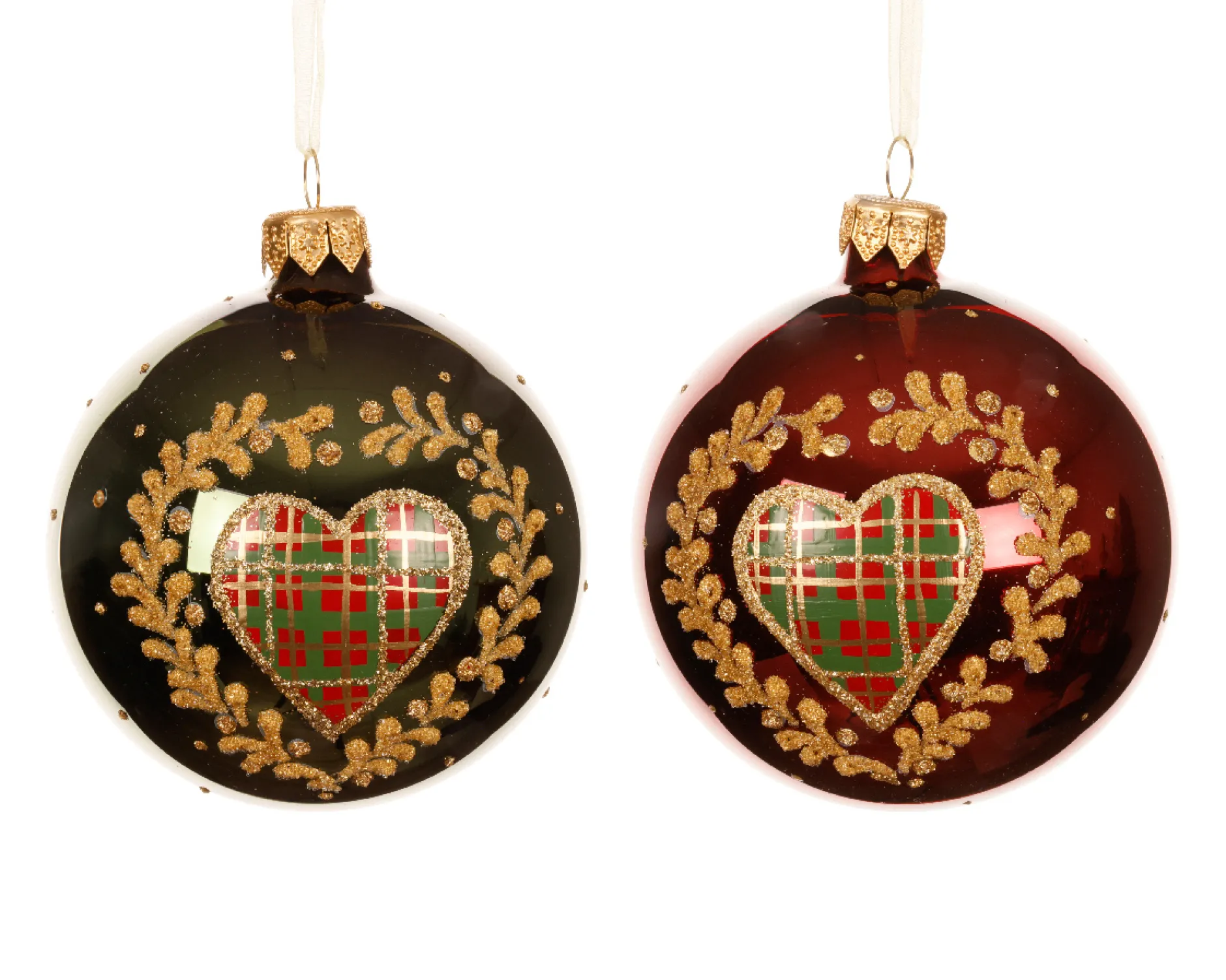 ohgreen Thema Classic|Kerstballen|Kerstbal glas glanzend, hart