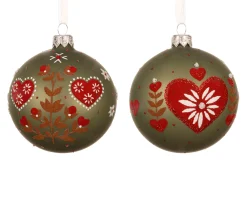ohgreen Thema Holiday|Kerstballen|Kerstbal glas mat harten