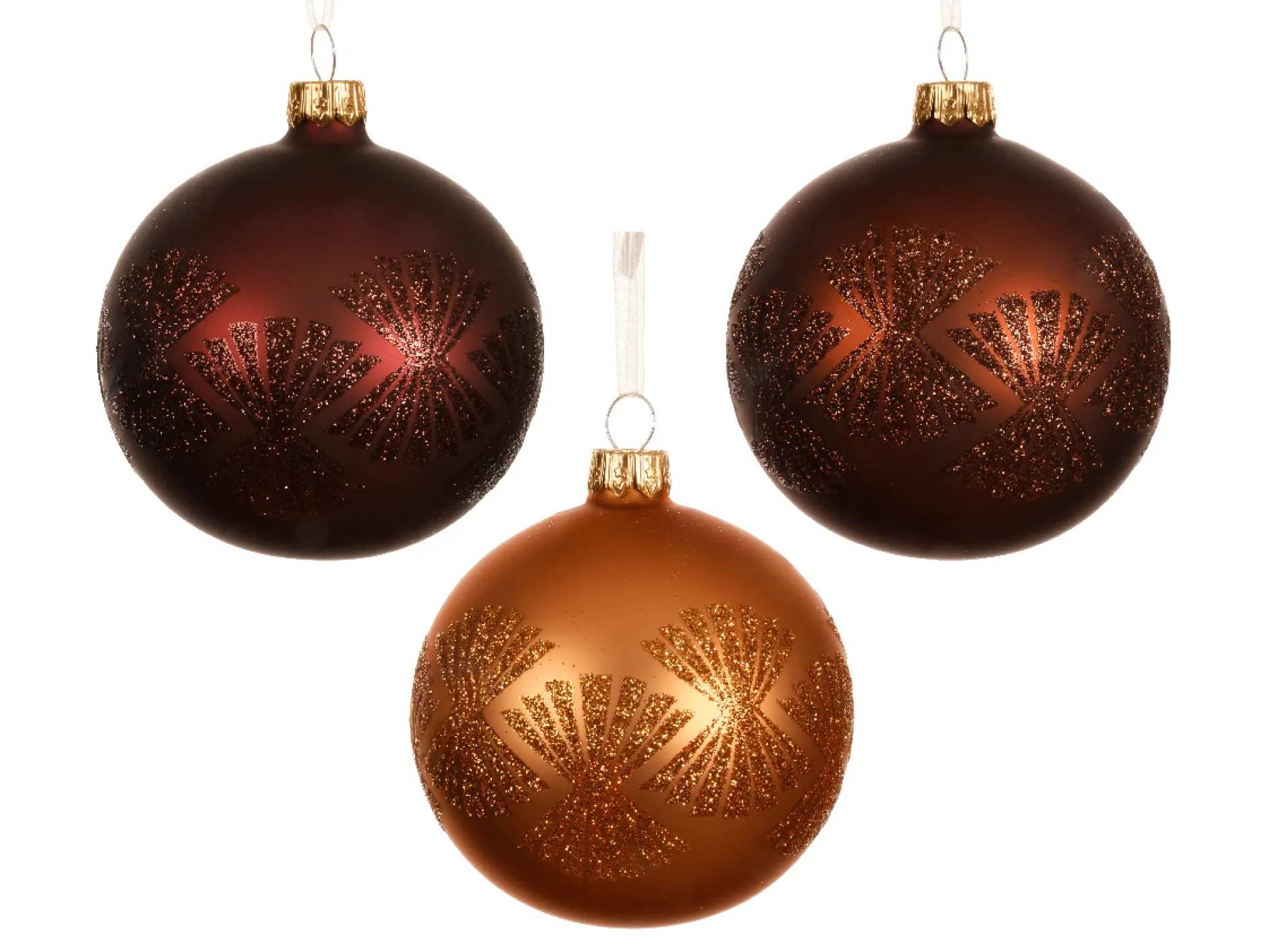 ohgreen Kerstballen|Thema Luxury|Kerstbal glas mat kerstdecoratie