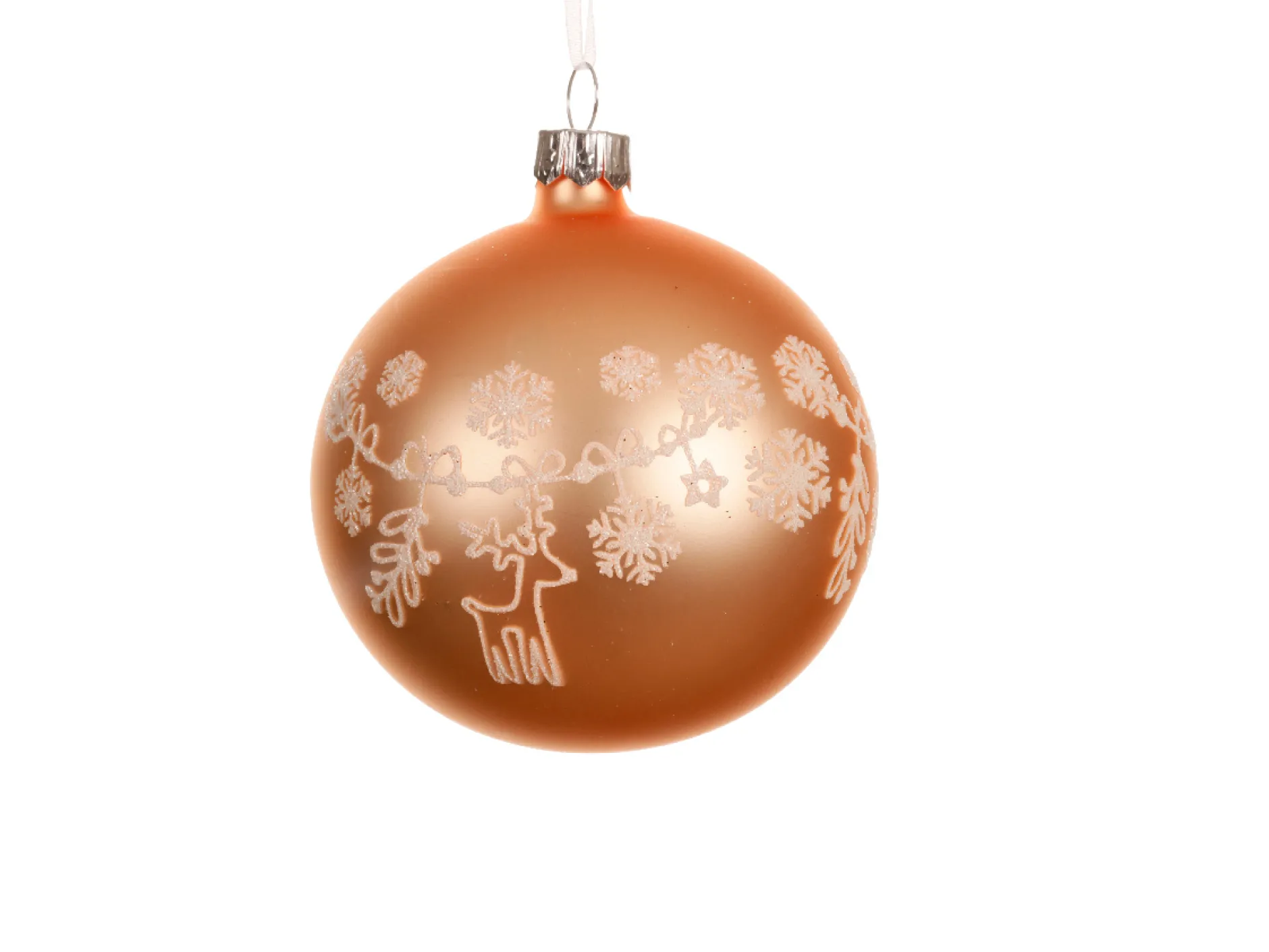 ohgreen Thema Cosy|Kerstballen|Kerstbal glas mat kerstdecoratie