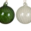 ohgreen Thema Cosy|Kerstballen|Kerstbal glas transparant spiraal