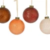 ohgreen Kerstballen|Thema Luxury|Kerstbal glas transparant met glitters
