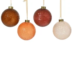 ohgreen Kerstballen|Thema Luxury|Kerstbal glas transparant met glitters