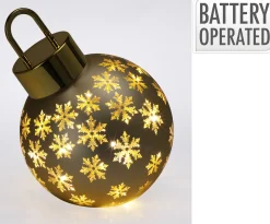 ohgreen Deco Verlichting Binnen|Kerstbal met led 20cm
