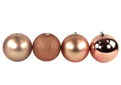 ohgreen Kerstballen|Kerstbal oudroze (4sts)