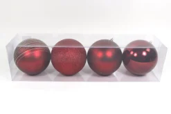 ohgreen Kerstballen|Kerstbal wijnrood (4sts)