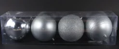 ohgreen Kerstballen|Kerstbal zilver (4sts)