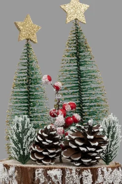 ohgreen Kerstdecoratie|Kerstbomen op boomschijf