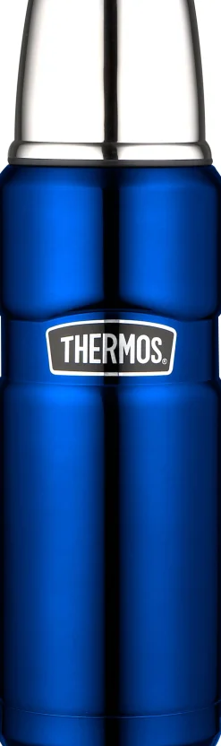 ohgreen Onderweg|King isoleerfles metalic blauw 470ml