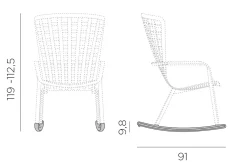 ohgreen Tuinmeubelen|Kit folio rocking tabacco