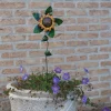 ohgreen Decoratie|Kleine zonnebloem windmolen