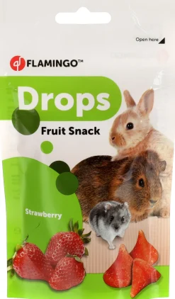 ohgreen Knaagdieren Voeding|Knaagdierdrops aardbei 75gr