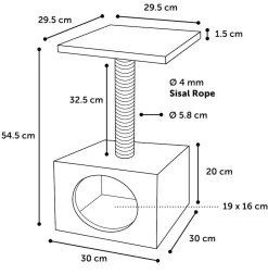 ohgreen Kattenkrabpalen|Krabpaal