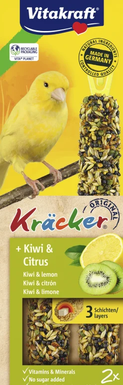ohgreen Vogels Voeding|Kräcker® kiwi & citrus| 2stuks| kanaries