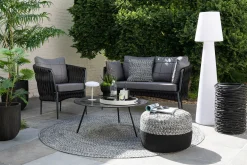 ohgreen Cosy Corner|Kussen miami outdoor polyester zwart/wit