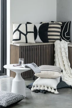 ohgreen Cosy Corner|Kussen miami outdoor polyester zwart/wit