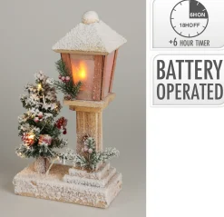 ohgreen Deco Verlichting Binnen|Lantaarnpaal met kerstboom