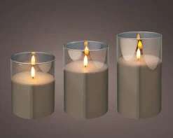 ohgreen Deco Verlichting Binnen|Led kaars glas steady batterij