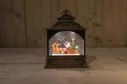 ohgreen Deco Verlichting Binnen|Led lantaarn kerstman glitterwater