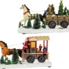 ohgreen Lemax Kerstdorpen|Led scenery paard en kar