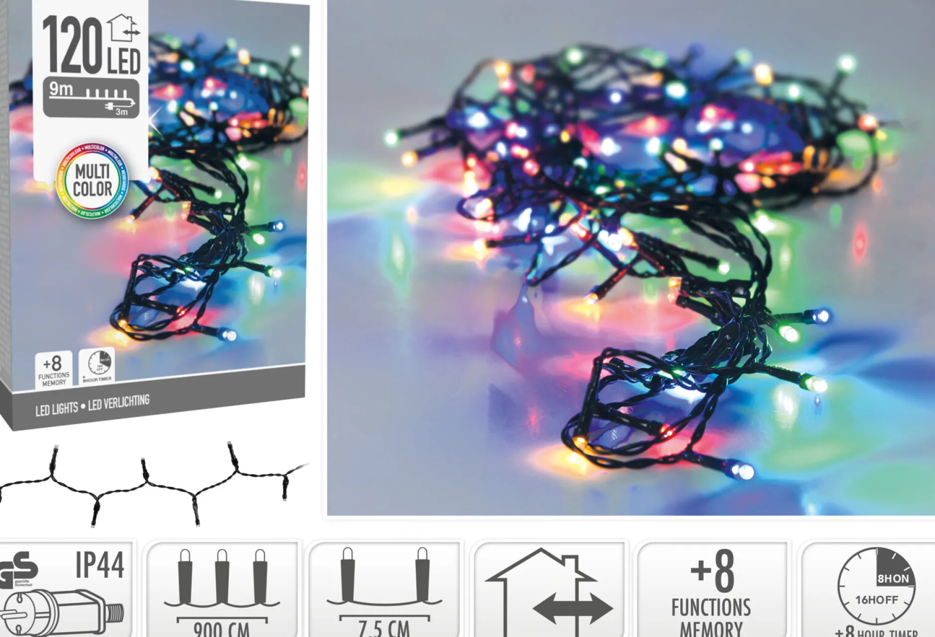 ohgreen Basis Kerstverlichting|Ledverlichting 120led