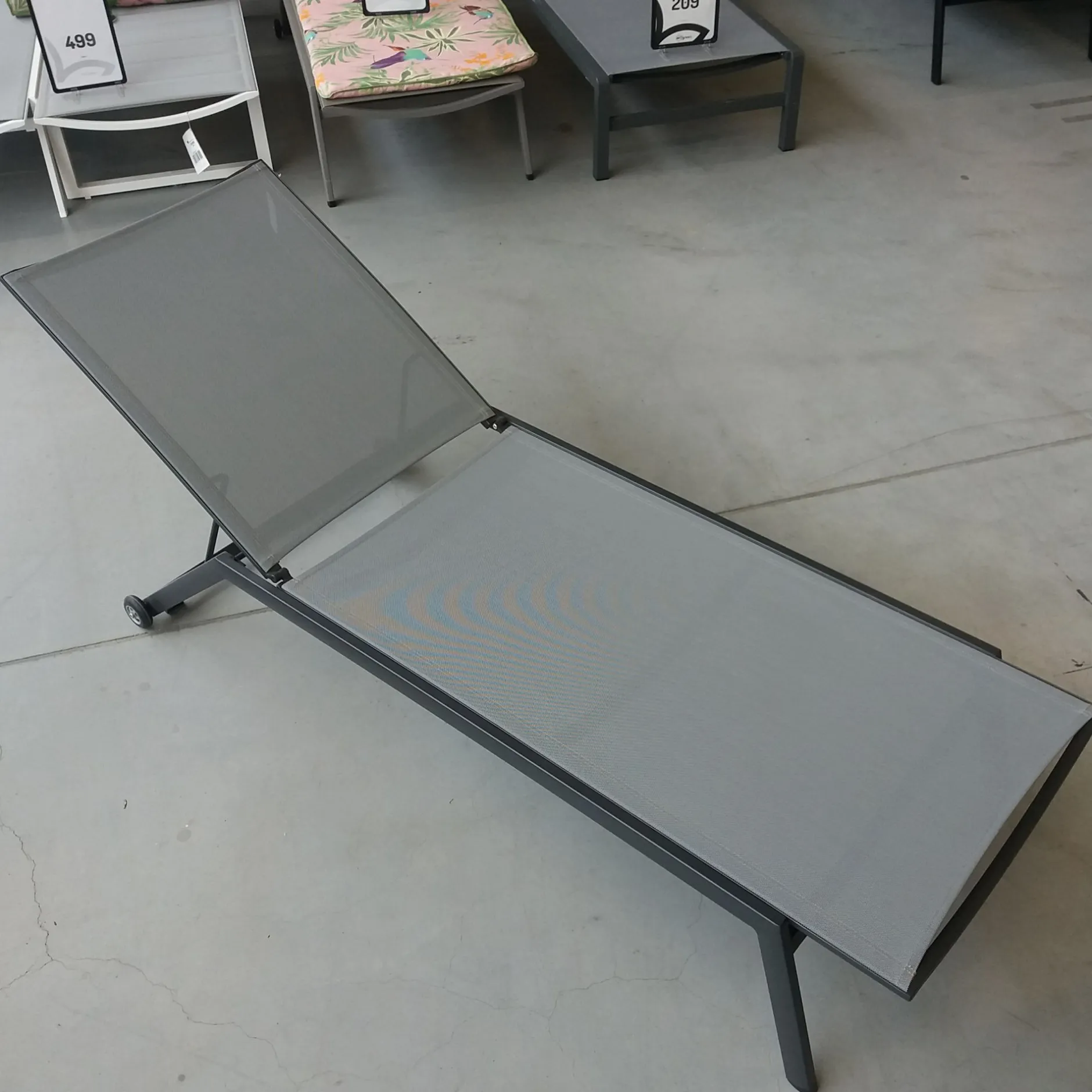 ohgreen Tuinmeubelen|Ligbed Hydra antraciet/zilver