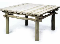 ohgreen Meubilair|Lounge tafel teak natural 80x80h40cm
