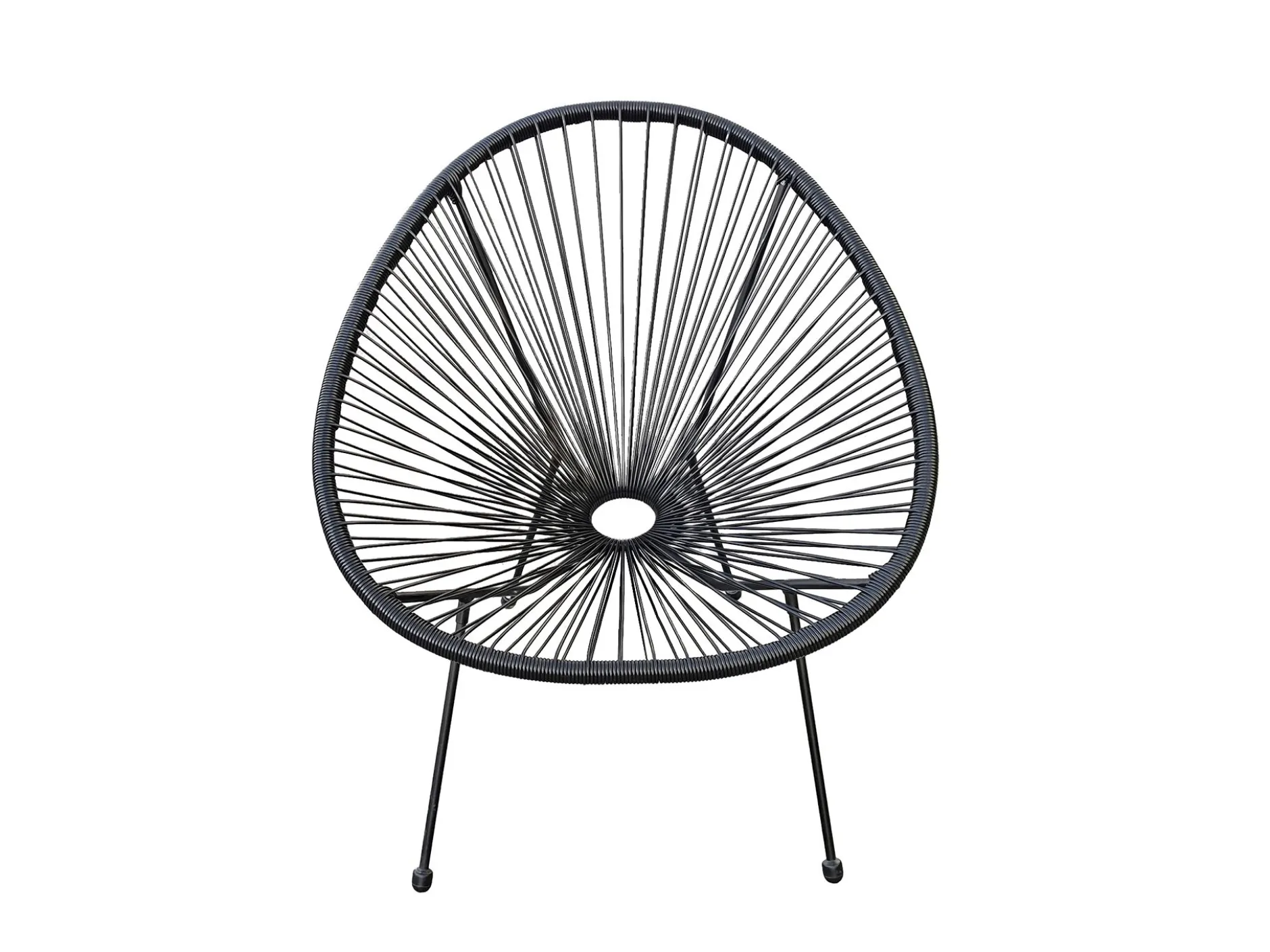 ohgreen Tuinmeubelen|Loungestoel Ibiza zwart