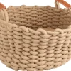 ohgreen Slaapplaats|Mand enya rond + kussen beige dia.34x18cm