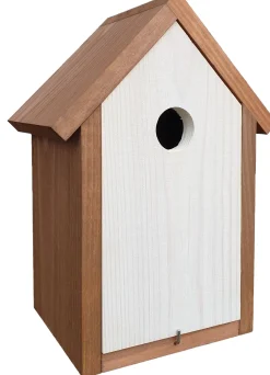 ohgreen Voederhuisjes En Aanverwanten|Mezenkast 19,5x13x27 dubbel dak wit