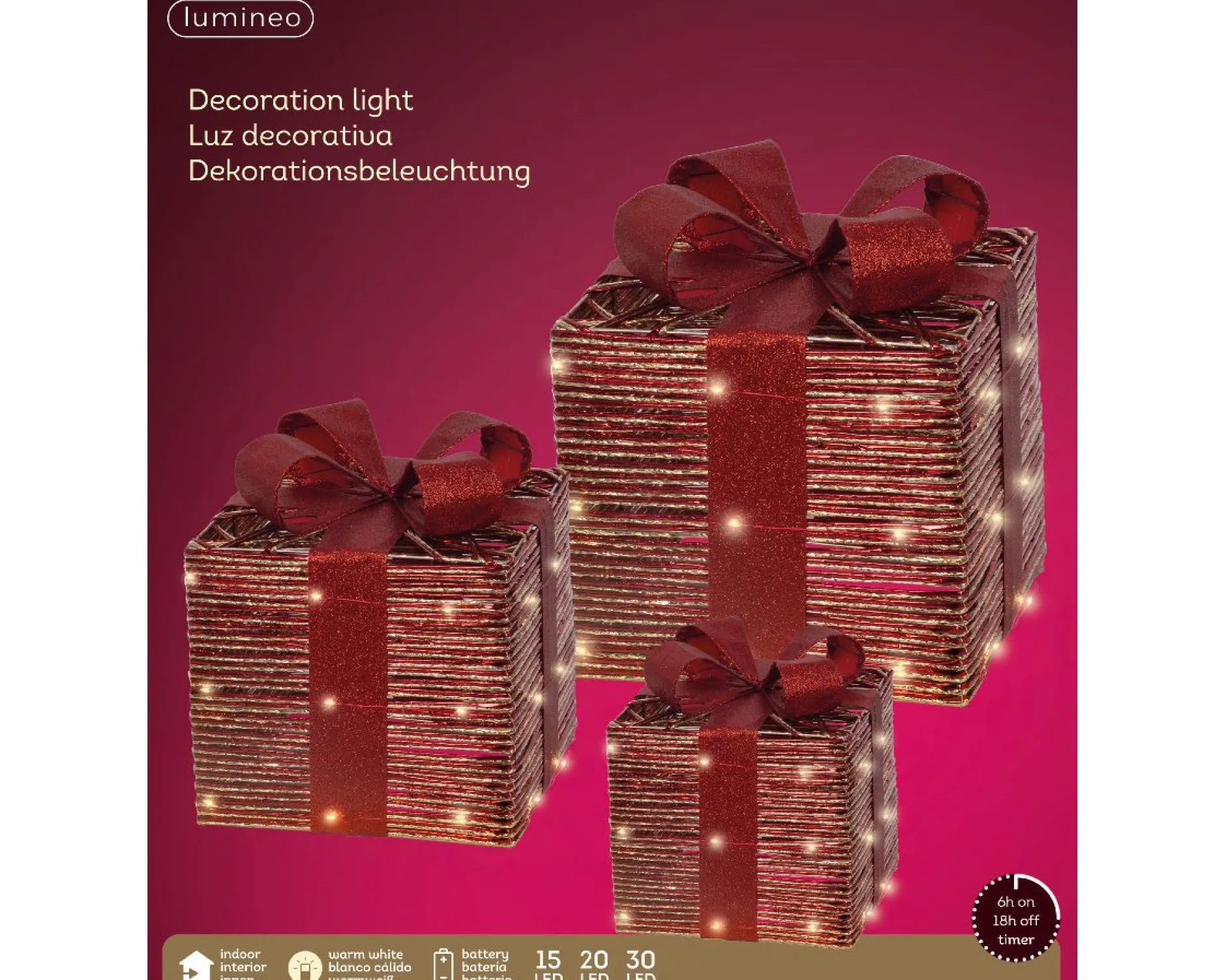 ohgreen Thema Classic|Deco Verlichting Binnen|Micro led giftbox steady batterij