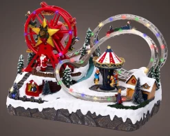 ohgreen Lemax Kerstdorpen|Microled scenery kermis