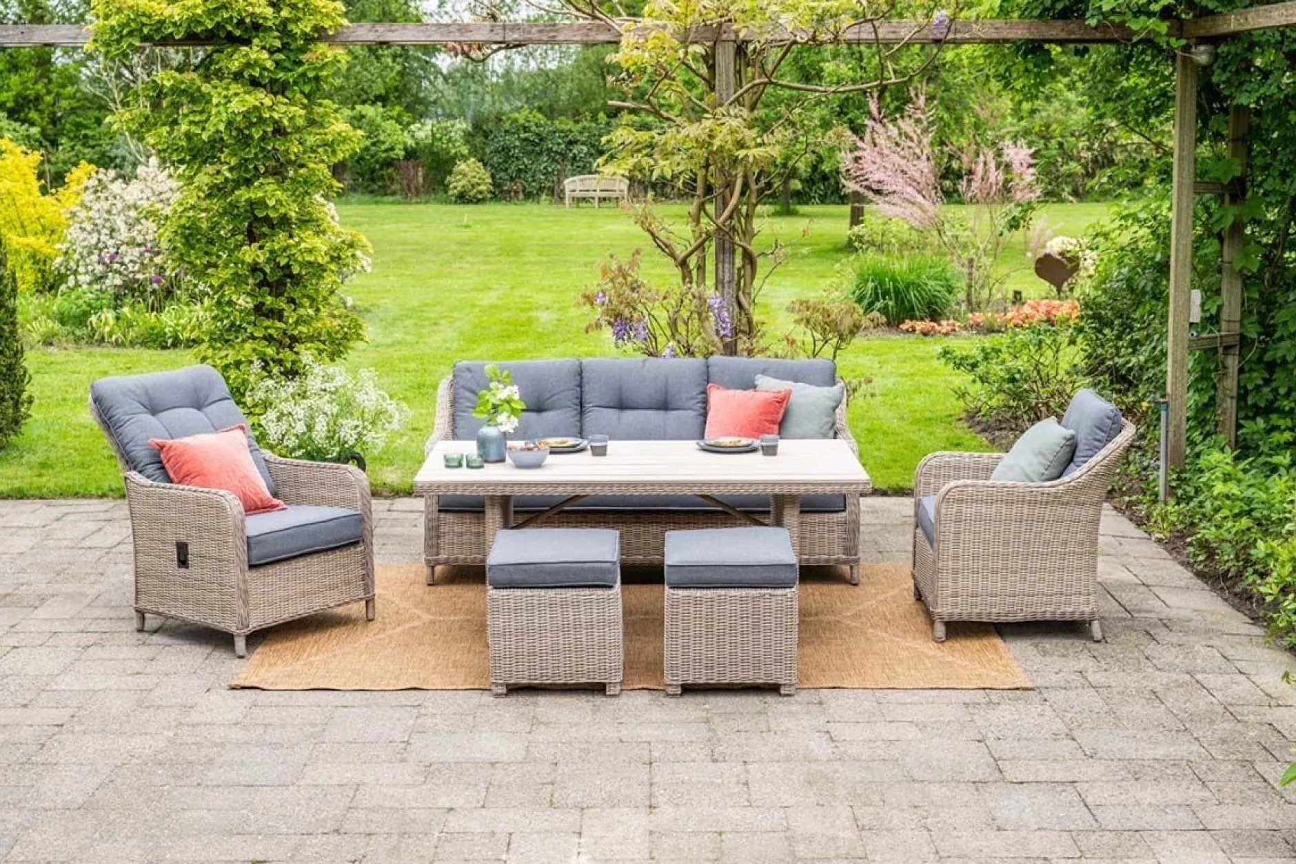 ohgreen Tuinmeubelen|Milwaukee 3-zit bank