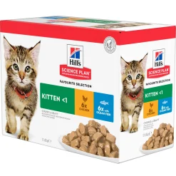 ohgreen Kat Voeding|Natvoer voor katten science plan kitten kip en zeevis 85g multipack