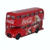 ohgreen Lemax Kerstdorpen|Oxford christmas bus coca-cola 1:76 rood