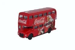 ohgreen Lemax Kerstdorpen|Oxford christmas bus coca-cola 1:76 rood