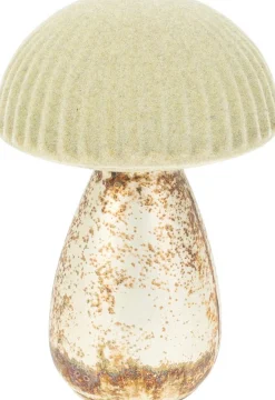 ohgreen Sfeermakers|Herfst|Paddenstoel in glas beige 13cm