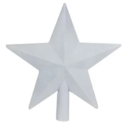 ohgreen Kerstornamenten|Piek ster glitter wit