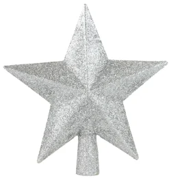 ohgreen Kerstornamenten|Piek ster glitter zilver