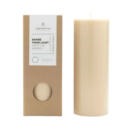 ohgreen Kaarsen|Pillar kaars beige