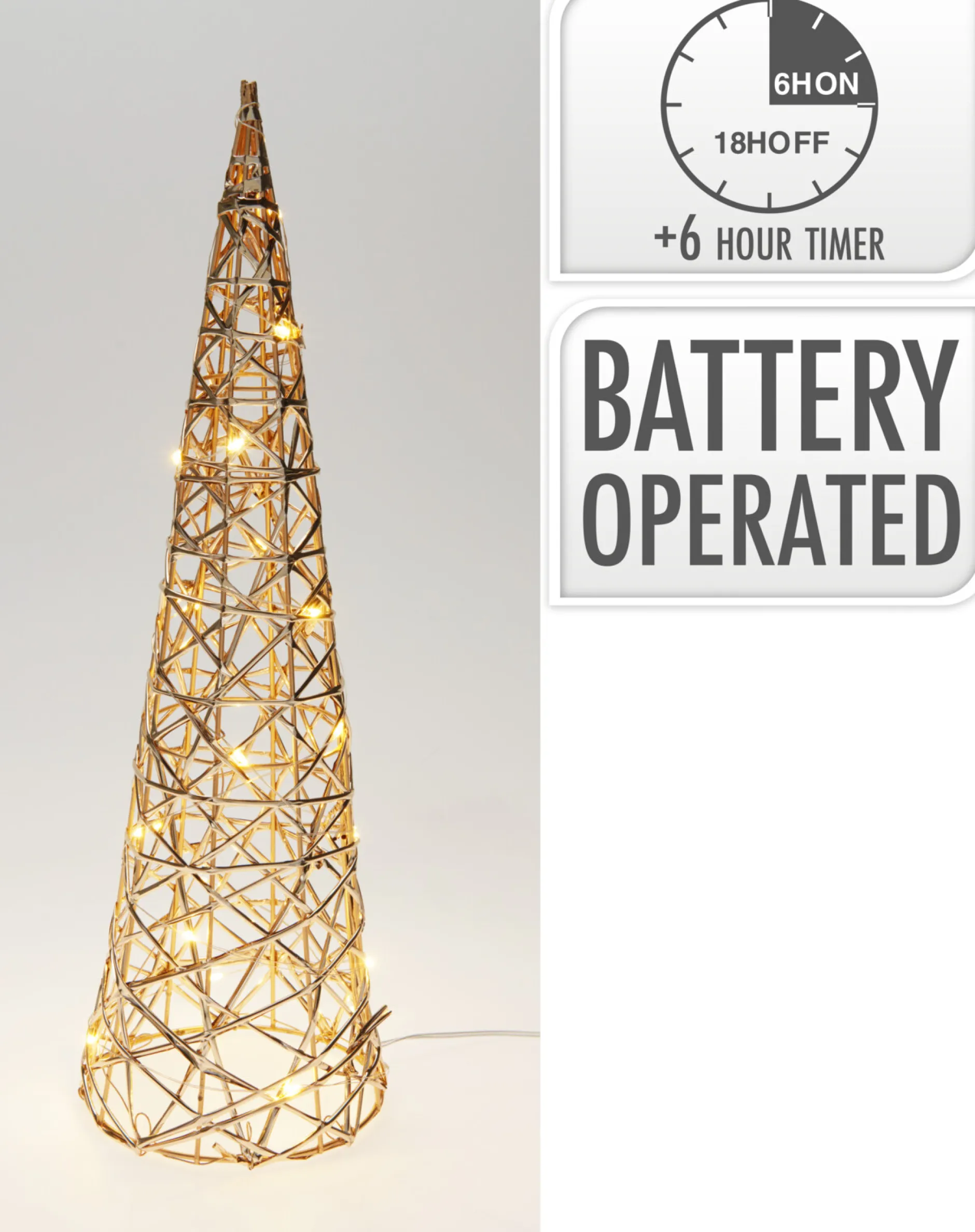 ohgreen Deco Verlichting Binnen|Piramide 40cm met led