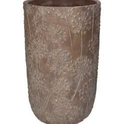 ohgreen Potten En Vazen|Planter paardebloem beton goud 18x18x30cm