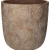 ohgreen Potten En Vazen|Planter paardebloem beton goud 25x25x25cm