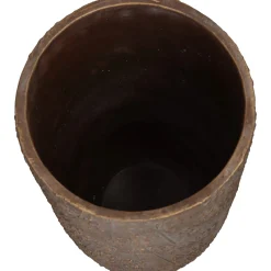 ohgreen Potten En Vazen|Planter paardebloem beton goud 21x21x40cm