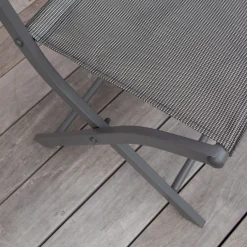 ohgreen Tuinmeubelen|Plooistoel Modulo grijs antraciet