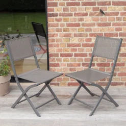 ohgreen Tuinmeubelen|Plooistoel Modulo grijs antraciet